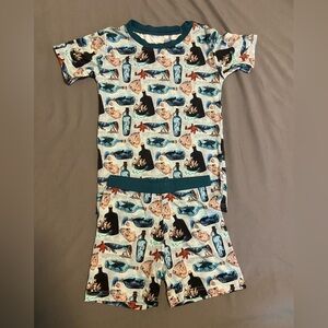 VGUC Fletch ‘Deep Blue’ Bamboo Pajama Set